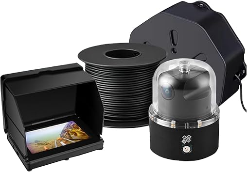 Underwater 360  Rotating Camera for Fishing, With 5 Inch Monitor, Fish Finders & Depth Finders, Portable Fish Camera