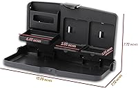 Vista 4 de Zento Deals Bandeja multiusos para automóvil, para un momento más cómodo en tu automóvil (negro1)