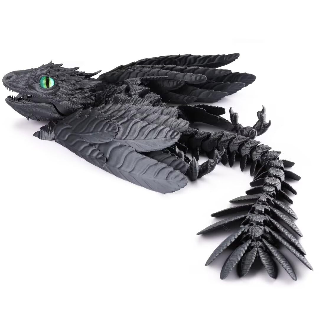 Amazon.co.jp: SENIURIS 3Dプリント羽付きワイバーンドラゴン