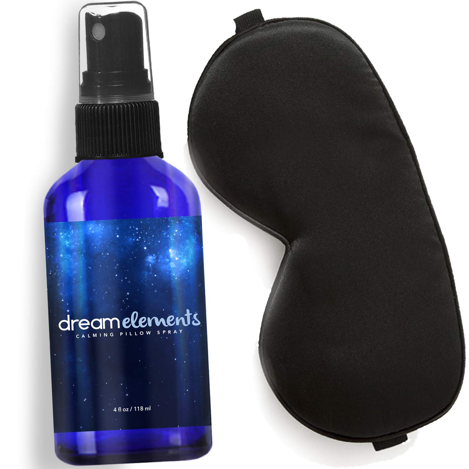 - Silk Eye Mask Bundle with Pillow Spray - 100% Pure Mulberry Silk Sleeping Mask and Calming Pillow Mist (2 Items) Plus Foam Ear Plugs and Anti Snoring Nose Clip