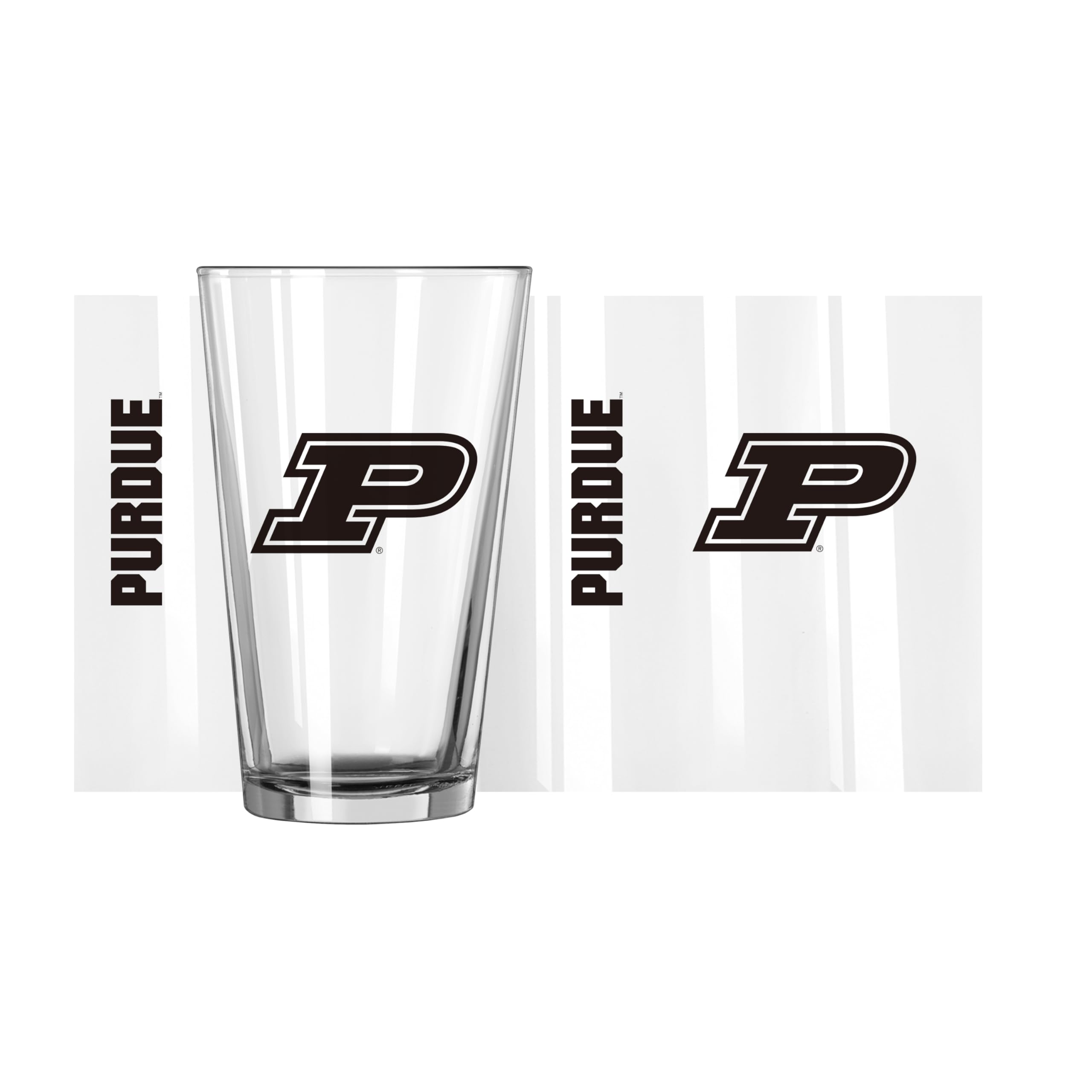 Logo Brands NCAA 16 oz Pint Glass - Durable Glass With Bold Team Color– Chip-Resistant Rim Drinkware For Fans, Tailgates, Home Bars &amp; Everyday Use
