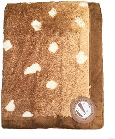 Birchwood Animal Print Throw Blanket, Axis Deer