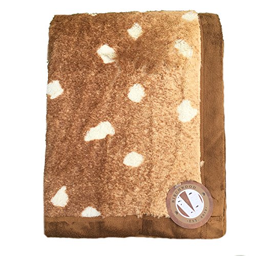 Birchwood Animal Print Throw Blanket, Axis Deer #TOP1