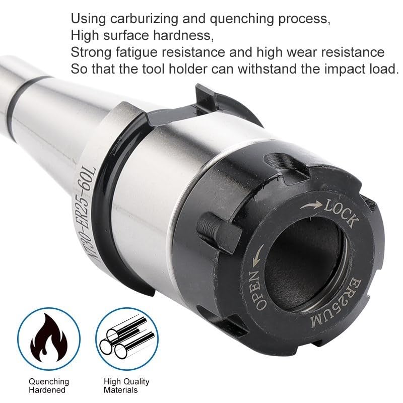 BT30-ER16-70 Arbor Hardened Alloy Steel CNC Milling Toolholder,Surface Rust Treatment,Durable,For CNC Milling Lathe - View #5