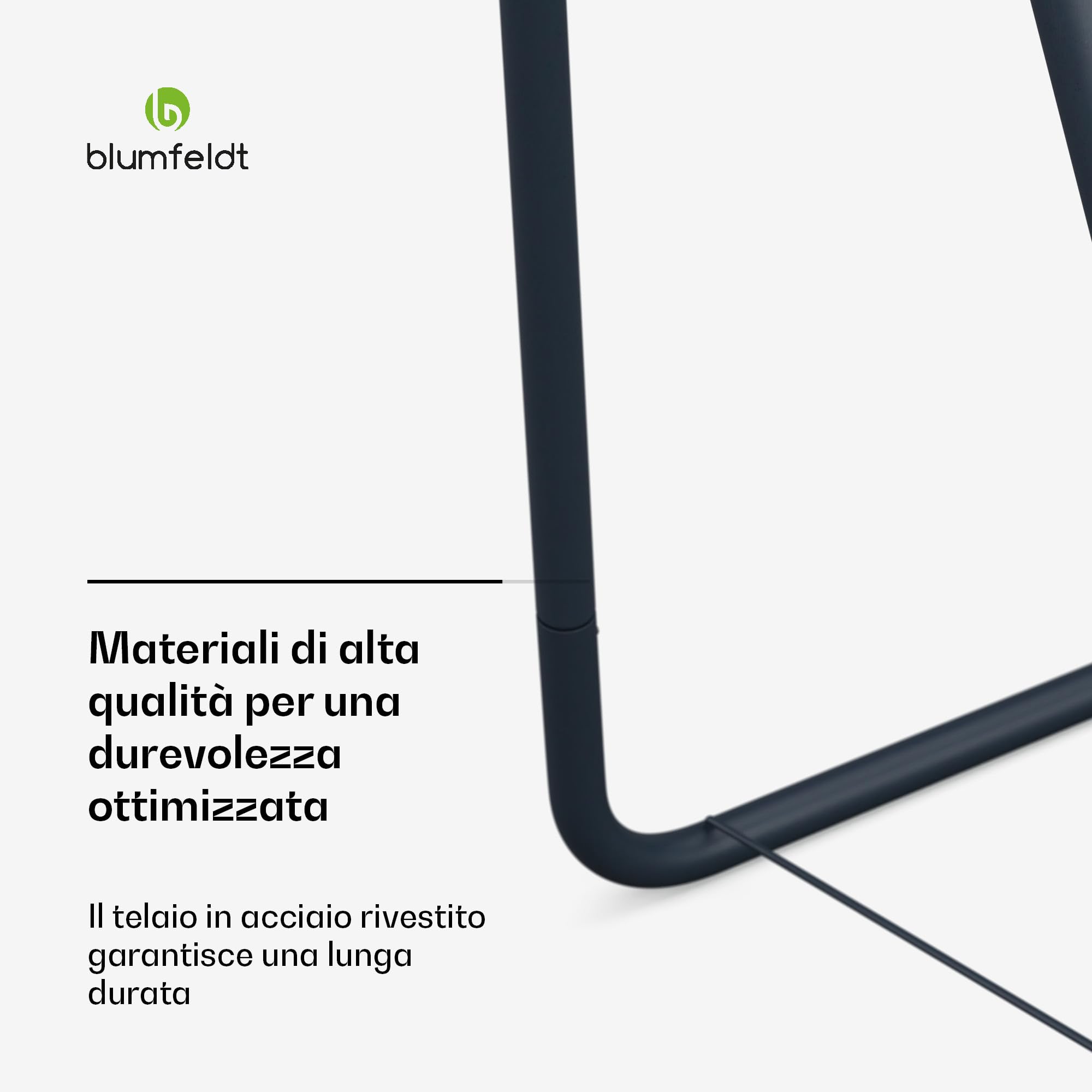 blumfeldt SwayStation - Supporto per Amaca da Giardino, Struttura in Acciaio, capacità: 100 kg, Rivestimento Antiruggine, Resistente agli Agenti Atmosferici, Design Robusto, 81,5x147x111 cm