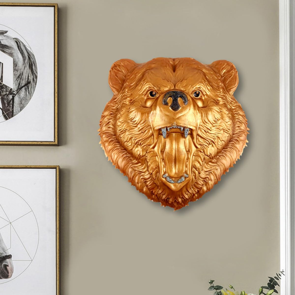 Zerodeko Molde de Silicona 3d para Manualidades DIY Cabeza de Oso, Antiadherente, Tamaño Mediano, Molde para Decoración de Escritorio y Adornos Artesanales