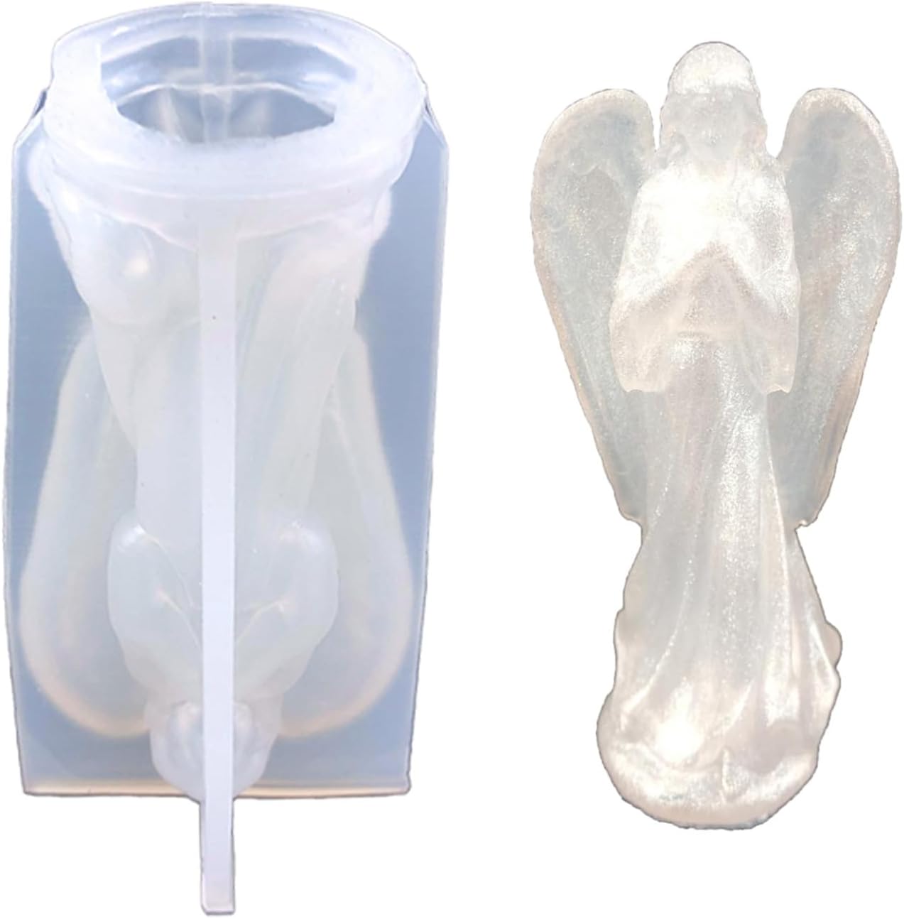 Angel Silicone Mold, 3D Wings Angel Mold, Angel Statue Mold, Guardian Angel Mold