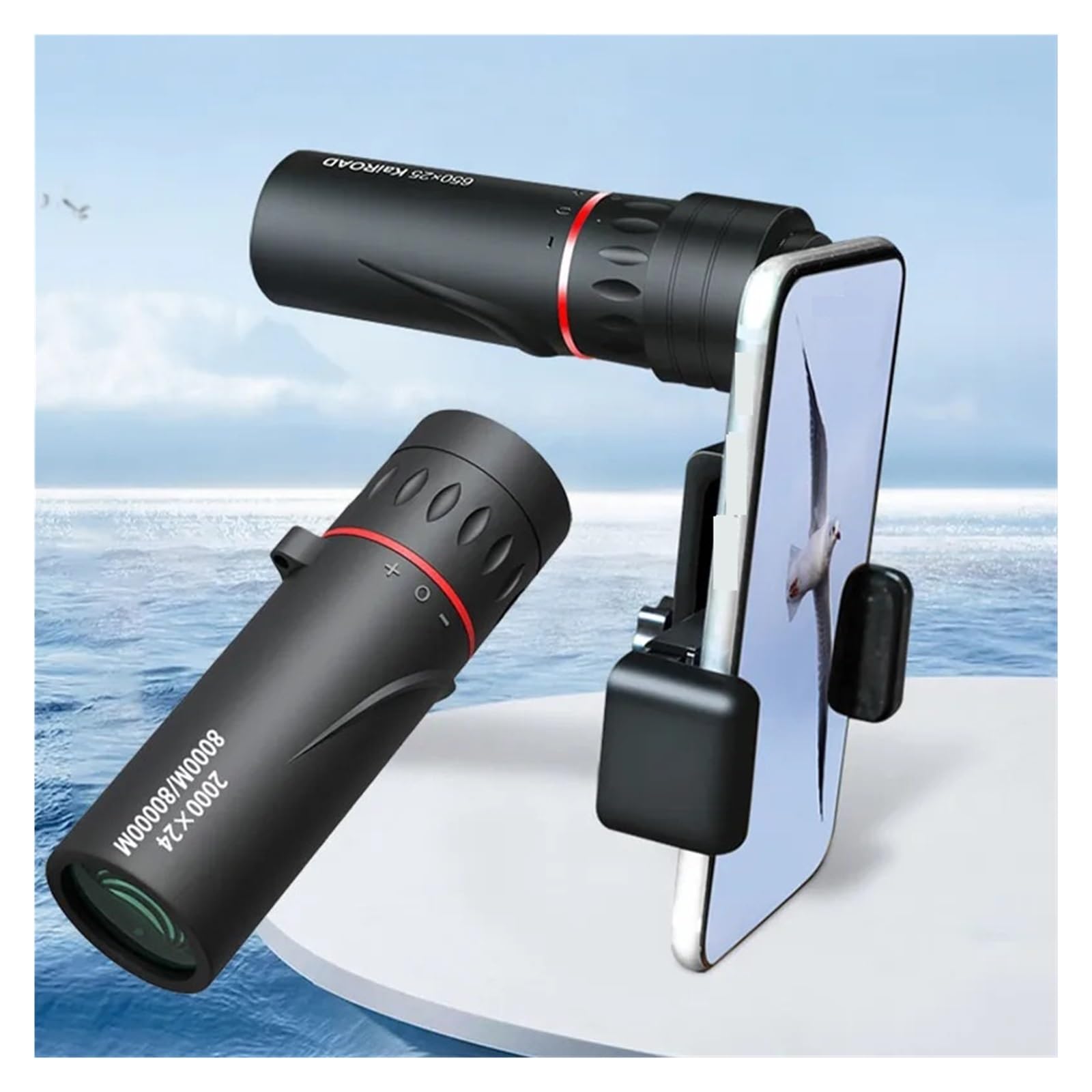 Telescopio Monoculare Pankoo 40X60 HD Portatile - Con Treppiede E Supporto Smartphone, Per Bird Watching E Viaggi - Foto 8