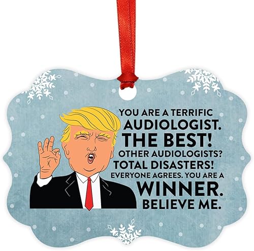 Miniatura 26 de Andaz Press Presidente Donald Trump Fancy Frame Recuerdo Adorno de Navidad, Regalo de broma de Técnico de Farmacia, 1 paquete, divertidas ideas