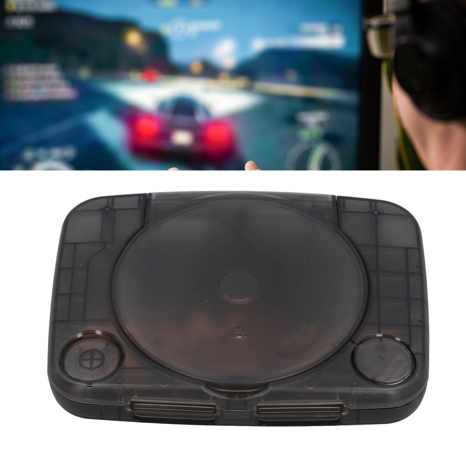 Pongnas Guscio di Ricambio per Console, Alloggiamento Console retrò Leggero Ed Elegante ABS Traslucido per SCPH 001 per SCPH 102 (#1)