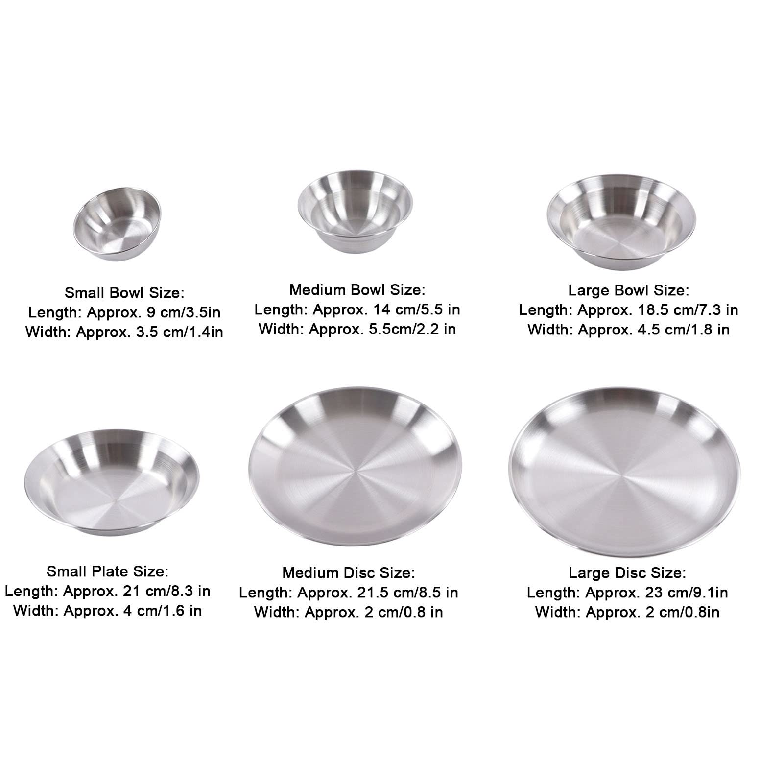 Restokki 12pcs Camping Dinnerware Set Stainless Steel Camping Plates Bowls Set with Storage Bag for Outdoor Hiking Camping