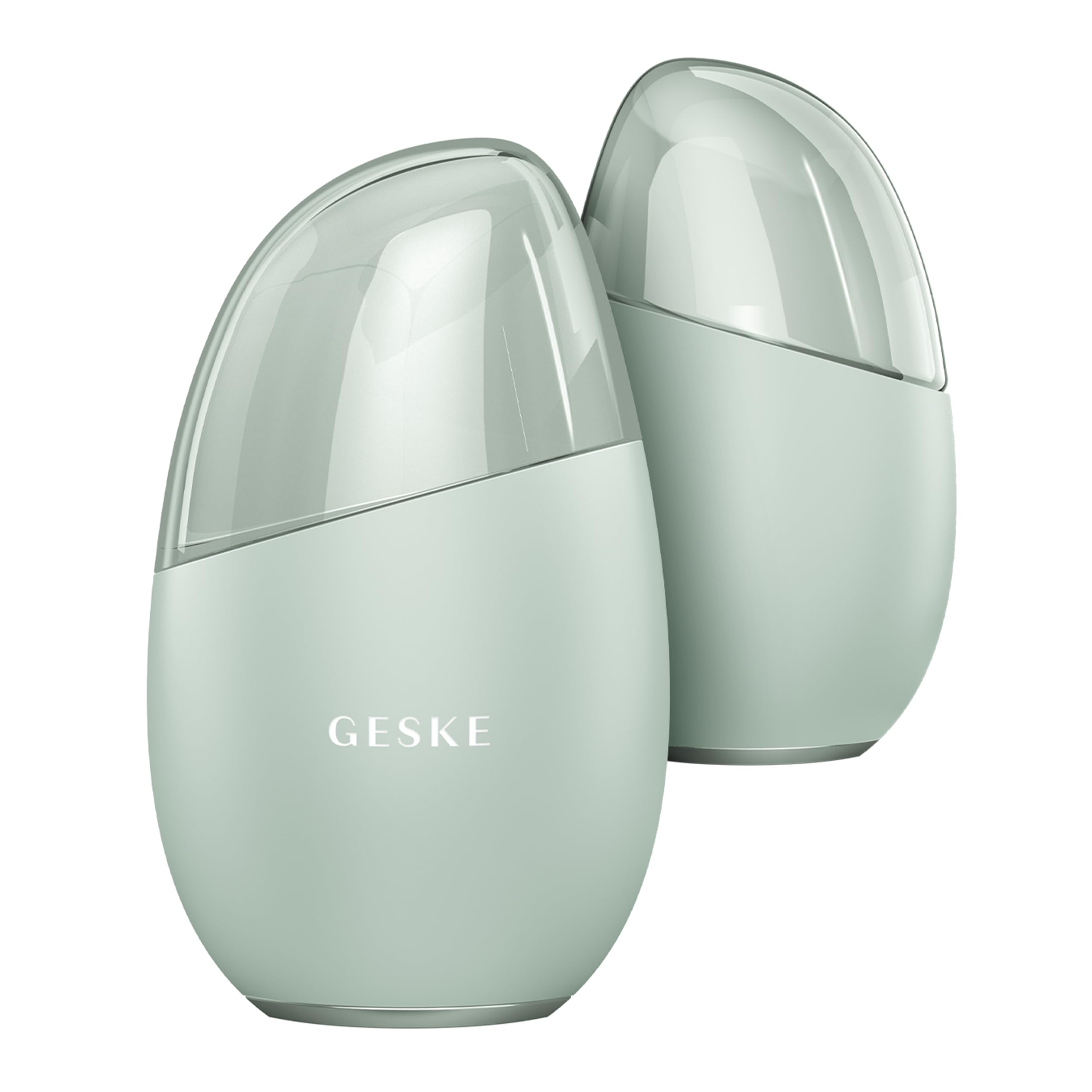 GESKE SmartAppGuided™ Cool & Warm Eye & Face Massager | 7 in 1 | Multi-massaggio | Viso/collo | Raffredda/riscalda senza batteria | Rassoda, rilassa, sgonfia | Eye-Nose Area Targeted Design