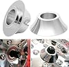 H RUO Chrome 1 Front Tapered Axle Wheel Spacers Fits for Harley FLH Bagger 2008-2018