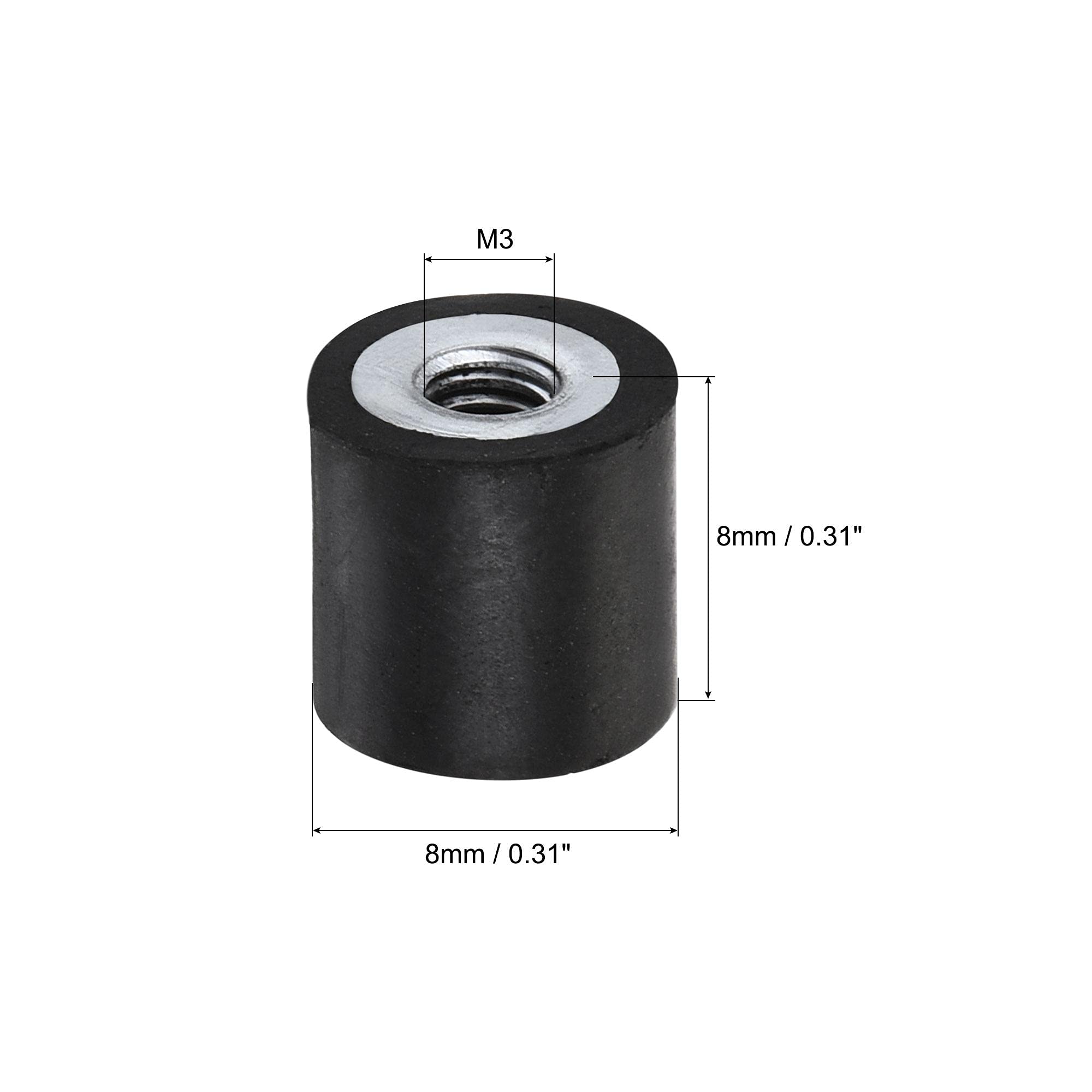 O Rings Rubber Uxcell 12pcs Rubber Mounts M4 Male/Female Vibration ...