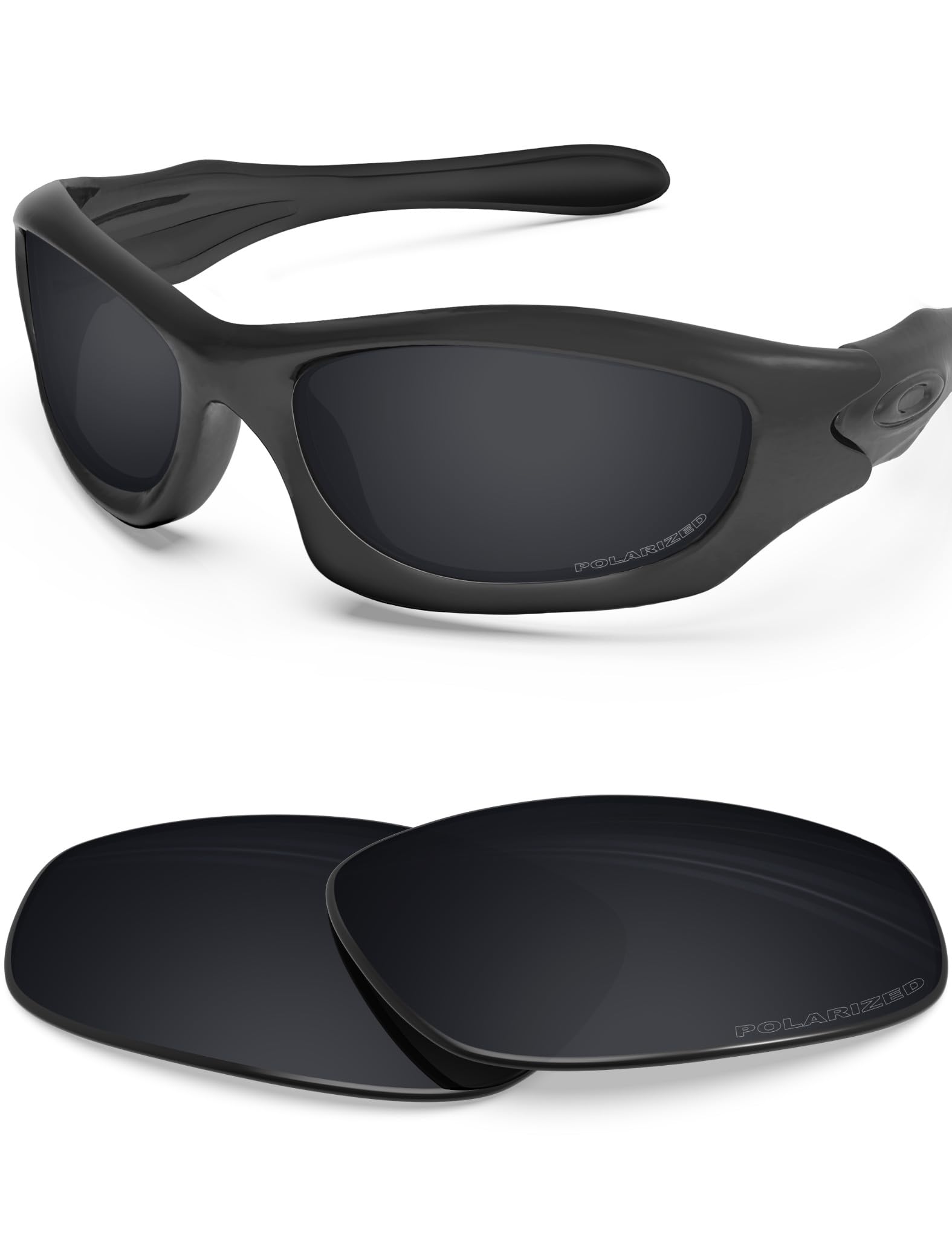 Blazerbuck Men's Black - Polarized Anti-Salt Polarized Replacet Lenses For Oakley Monster Dog - Black
