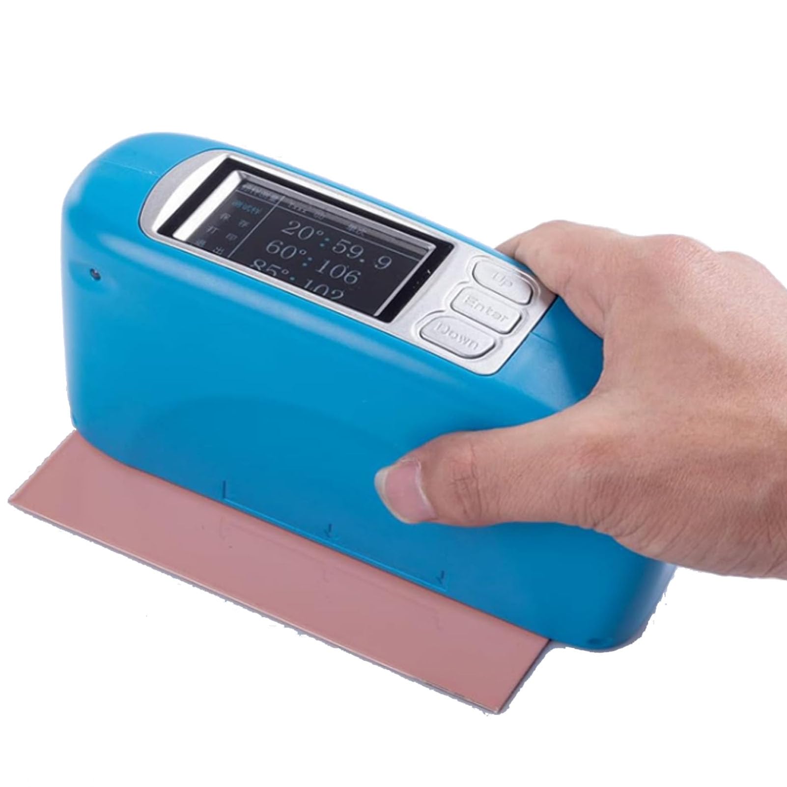 Oiyekntd Three Angle Gloss Meter 20°60°85°Maximum Range Up to 2000GU Glossmeter with Type C Interface, Plastic Coating Ink Metal Gloss Measuring Tool CS300