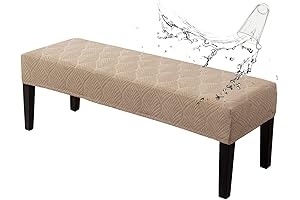 Waterproof Stretch Jacquard Bench Seat Protector Cover
