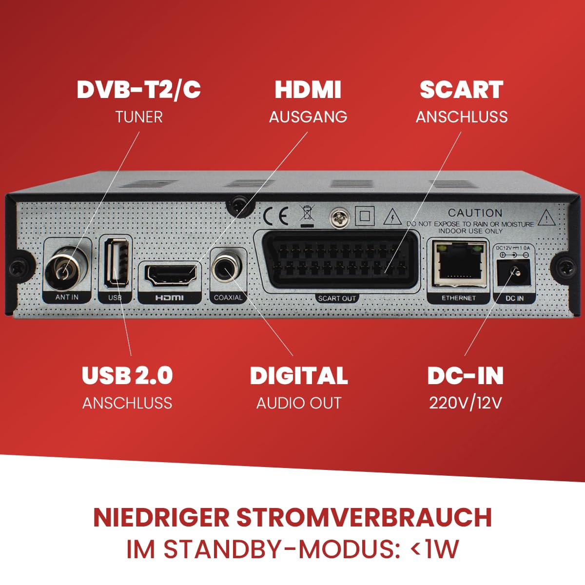 [ Test SEHR GUT, Note 1.1 *] Zehnder HD 2700 VFD HYBRID DVBC Kabel-Receiver & DVBT2 Receiver mit Aufnahmefunktion, DVB-C Reciver & Reciever für DVB-T, DVBT & DVB-T2, Kabelreceiver & DVB T Receiver