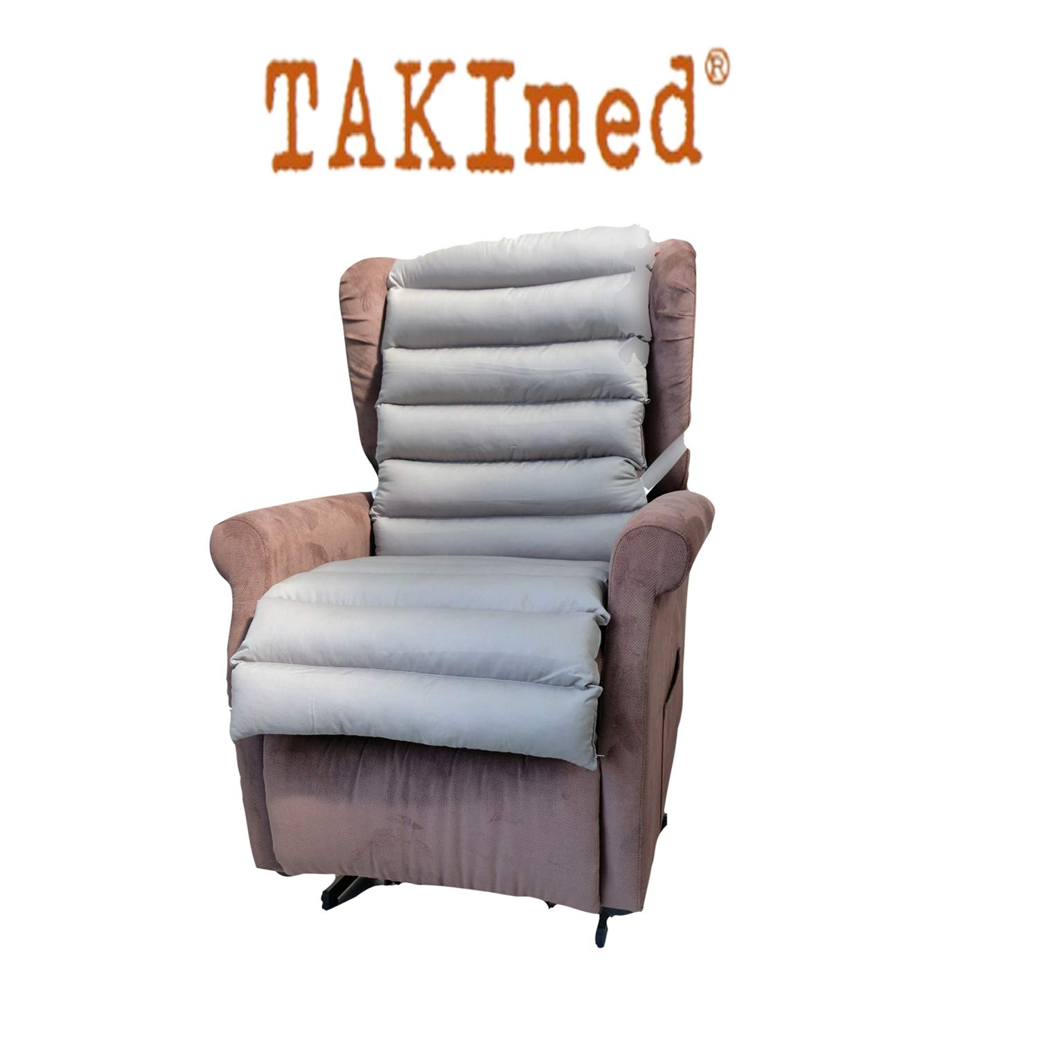 TAKIMED Copripoltrona lungo in Fibra Cava Siliconata, Stuoia Antidecubito, Rivestimento poltrona Massaggiante, Rivestimento per Poltrona Universale.12 elementi Prodotto Italiano.