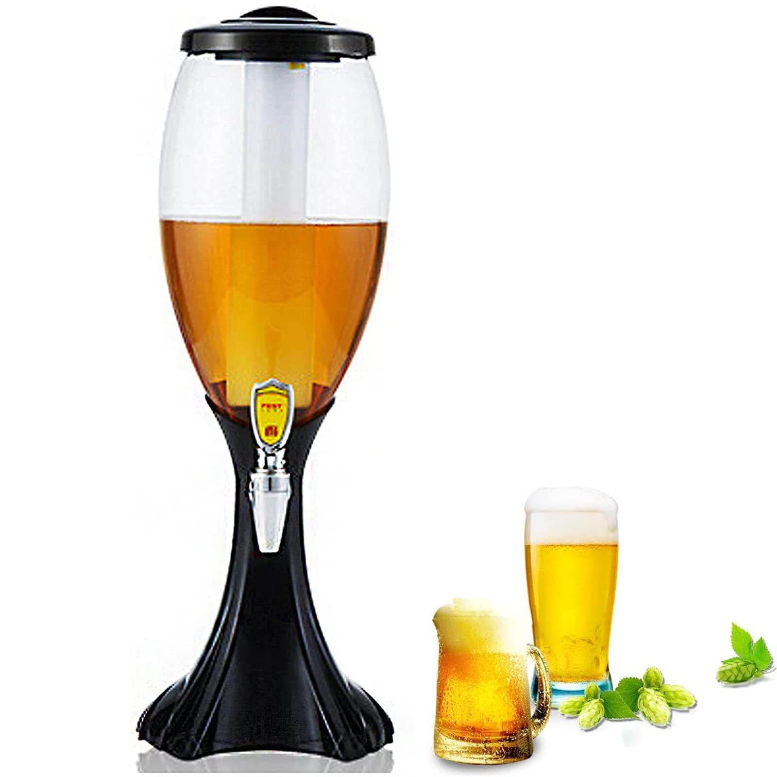 Distributeur de bière 3 L pour cocktails, jus, vin et eau, idéal pour les fêtes, la maison, le bar, le Kerator