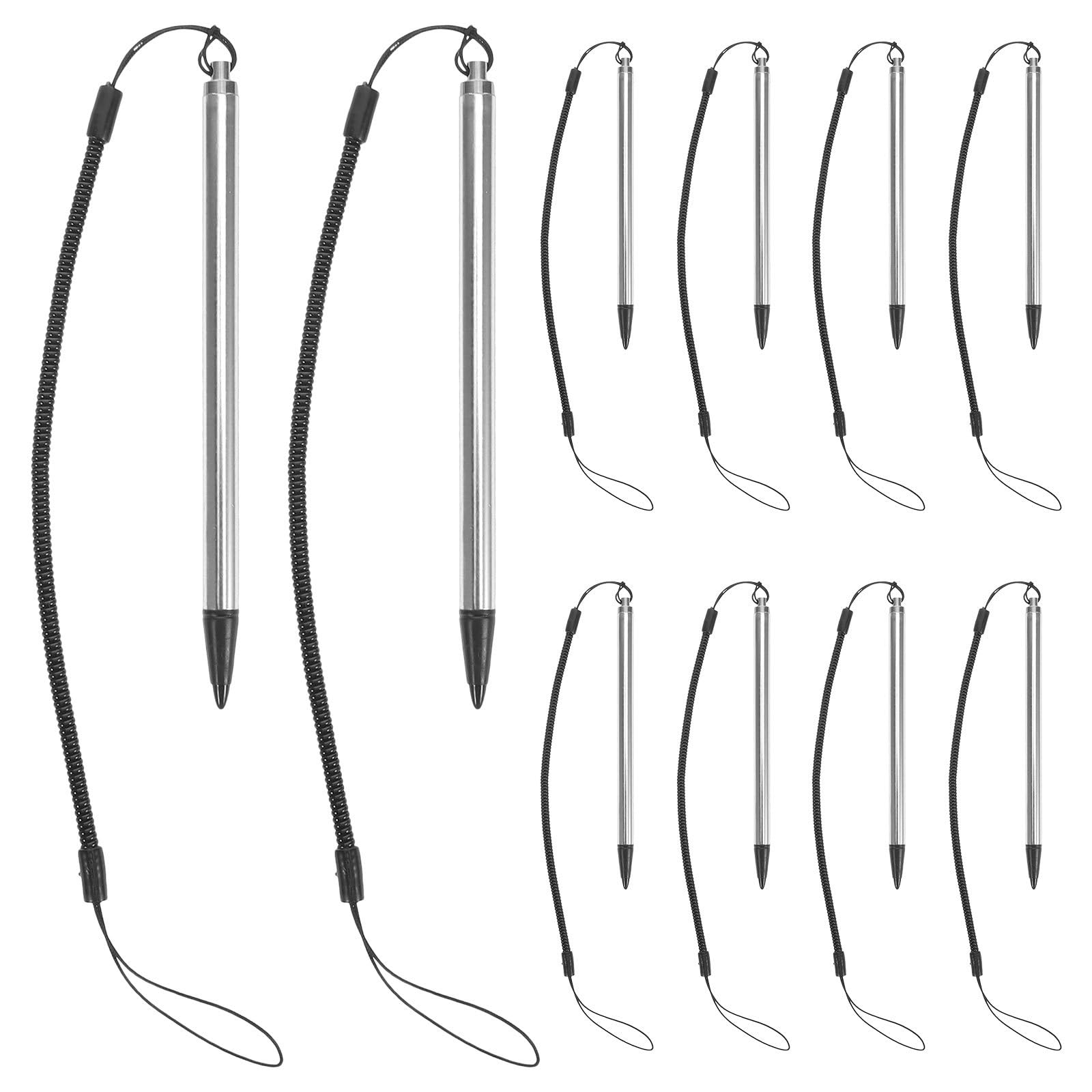 NUOBESTY 10pezzi Penna Stilo per Touchscreen Resistivo Pennini per Disegno e Scrittura su Tablet e Smartphone con Punta Rigida e Design Anti-smarrimento Adatto per Insegnamento Lavoro