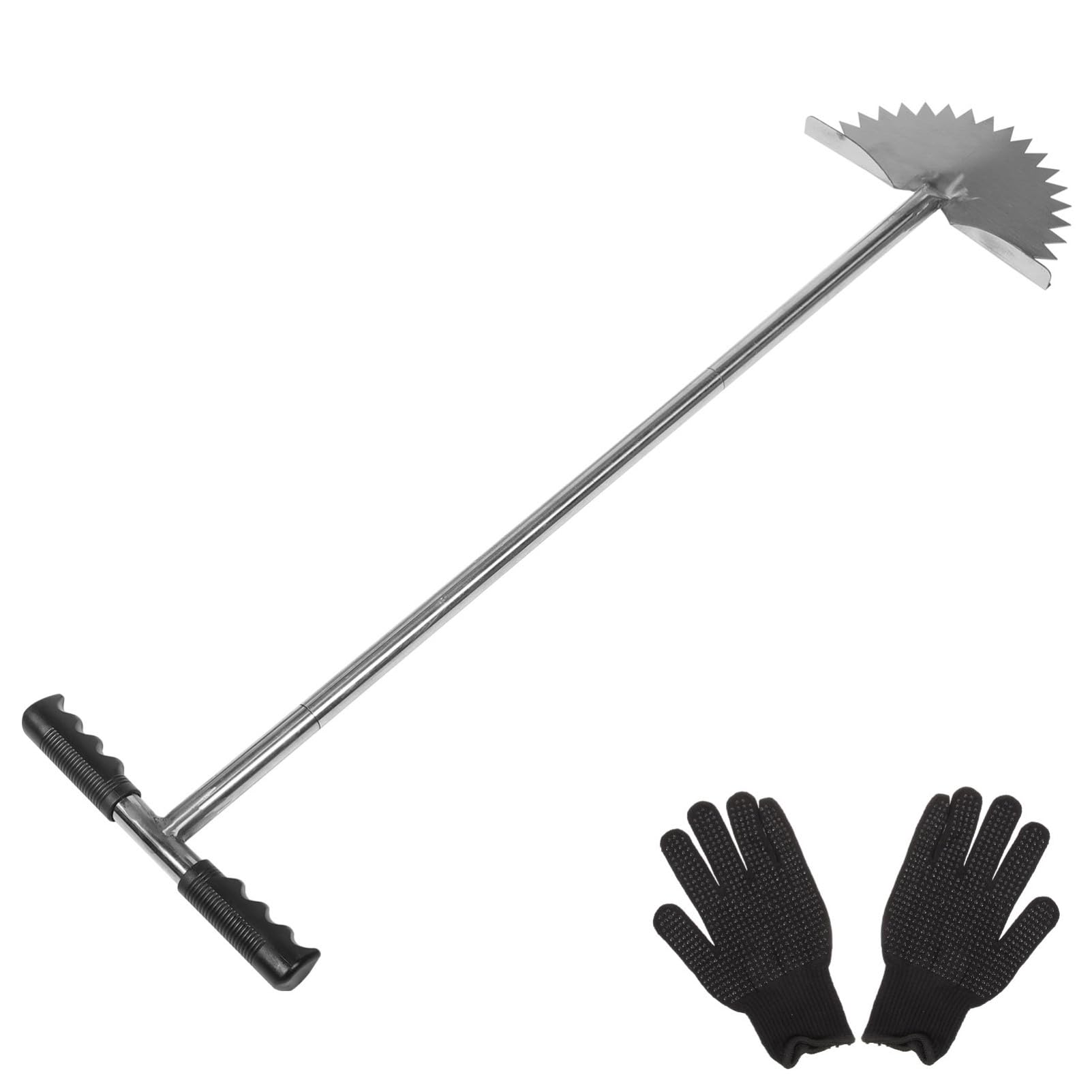 ibasenice Tagliabordi Manuale per Attrezzo da Giardinaggio Manico lungo Bordatore da Giardino Denti Seghettati per Manutenzione del Cortile
