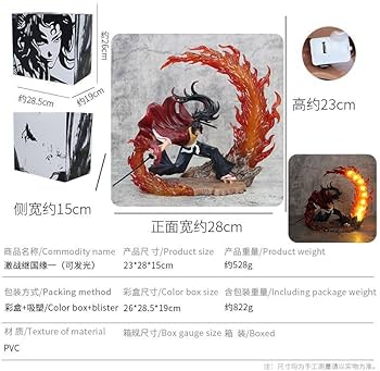 Amazon.co.jp: 【YAORUI】継国縁壱 継国巌勝 フィギュア 上弦の壱 黒死