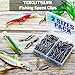 TOKUTSURI Fishing Quick Change Clips Topwater Speed Clips Crankbaits Quick Snaps Fishing Speed Power Clip Stainless Saltwater Freshwater 100pcs Black Set E
