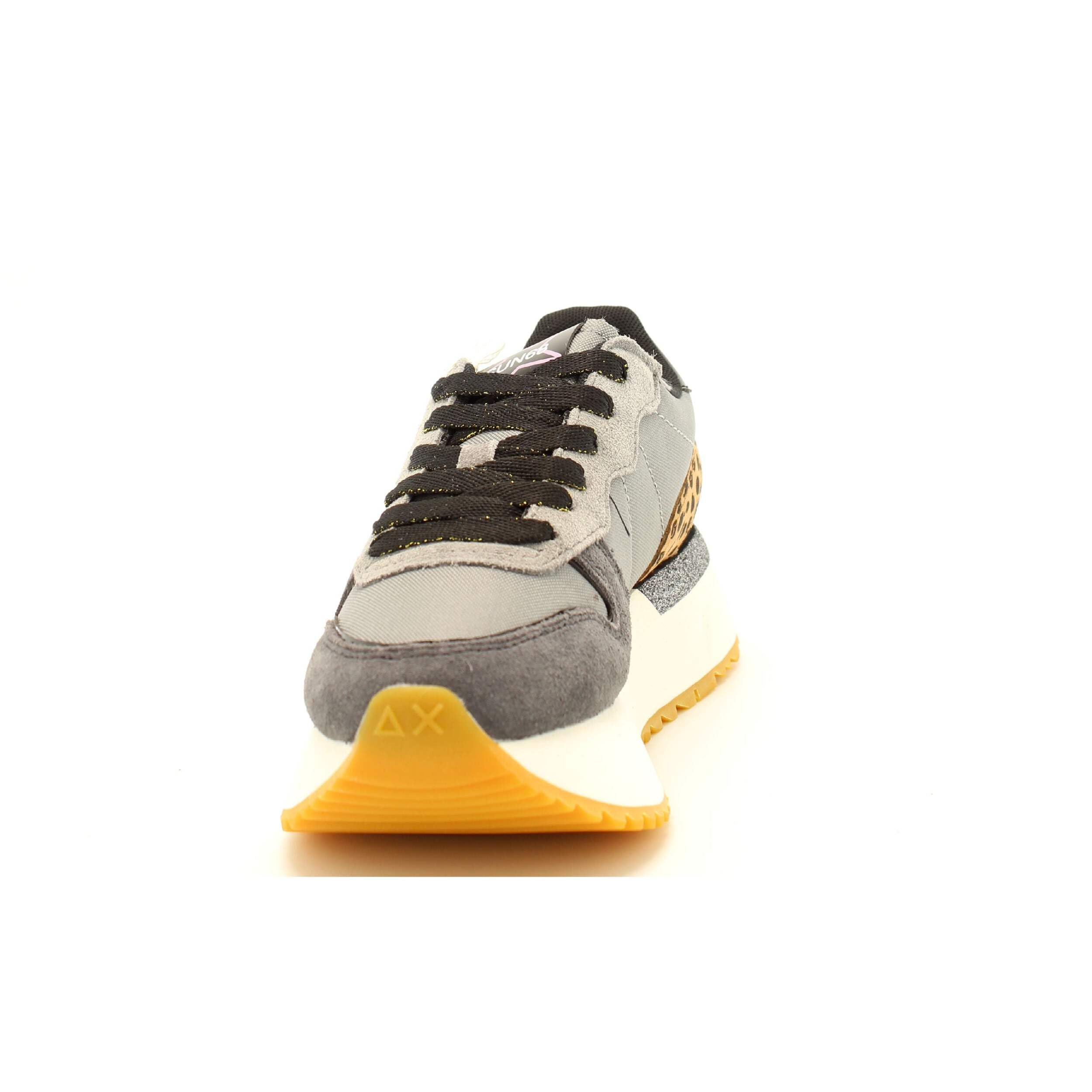 SUN68 Z44218 Sneakers Con Lacci In Tessuto/camoscio Donna GRIGIO MEDIO 40