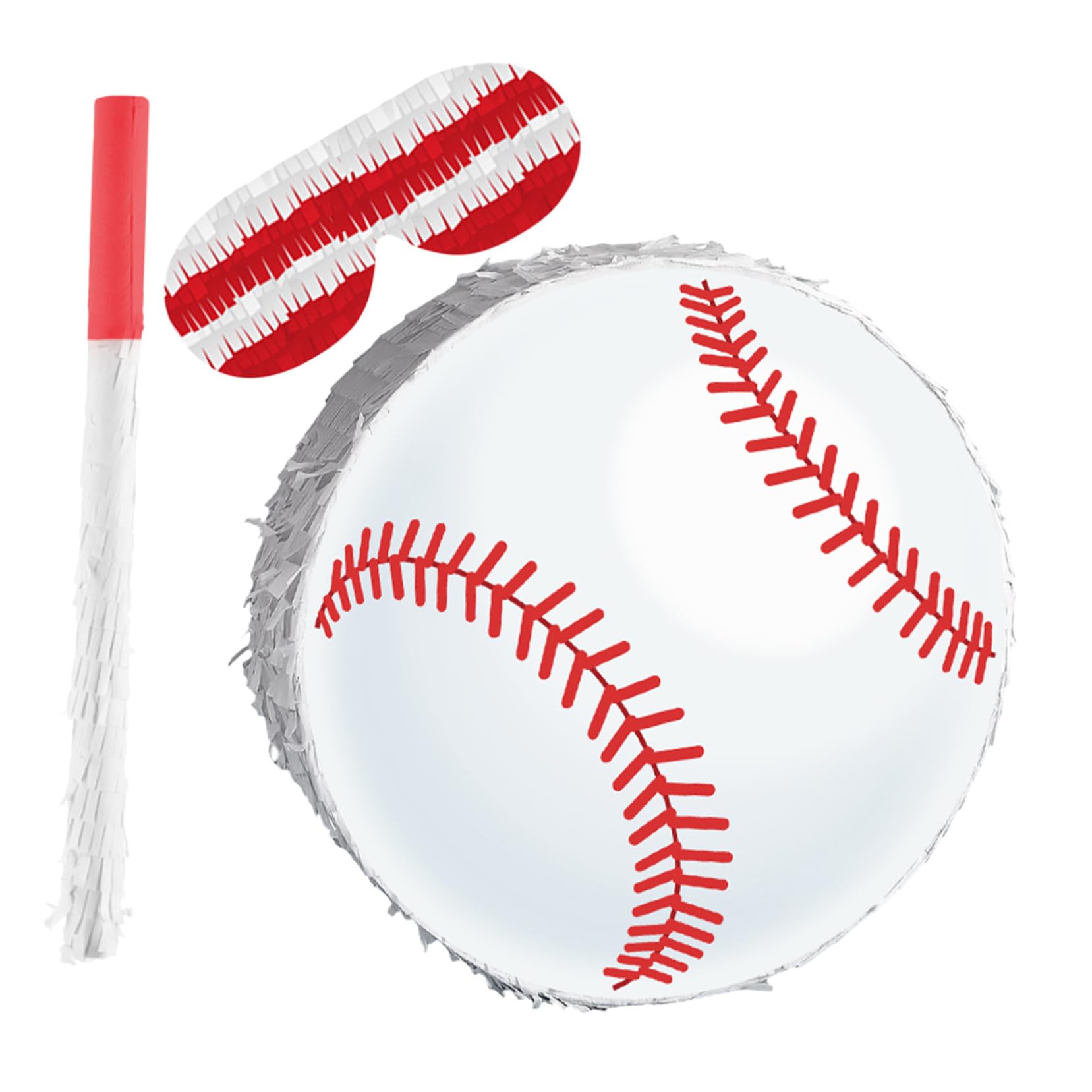 ibasenice Pinata de Béisbol Colgante para Decoración Divertida para Fiesta Infantil Temática Deportiva Suministros para Cumpleaños Niñas