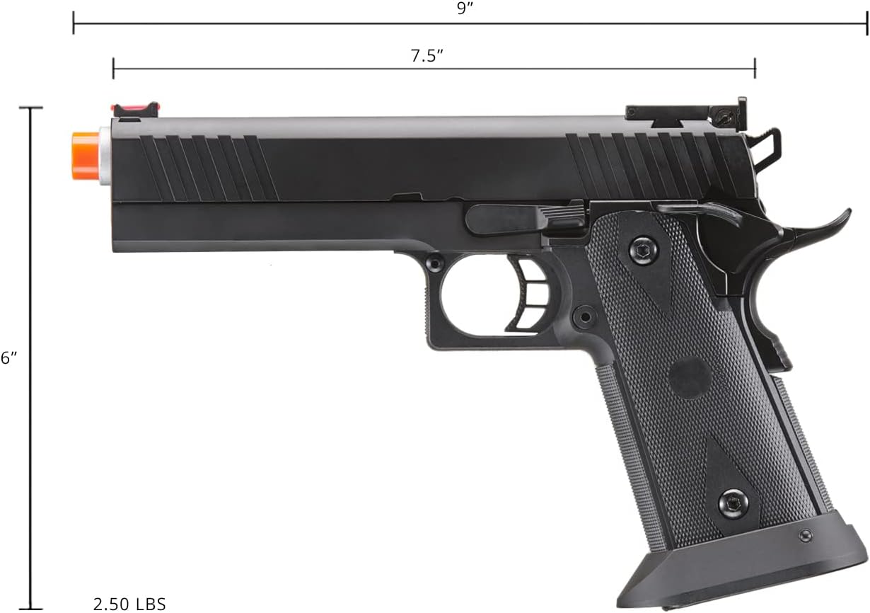 R609 Army Armament Hi-Capa Gas Blowback Airsoft Pistol R609 (Color: Black)