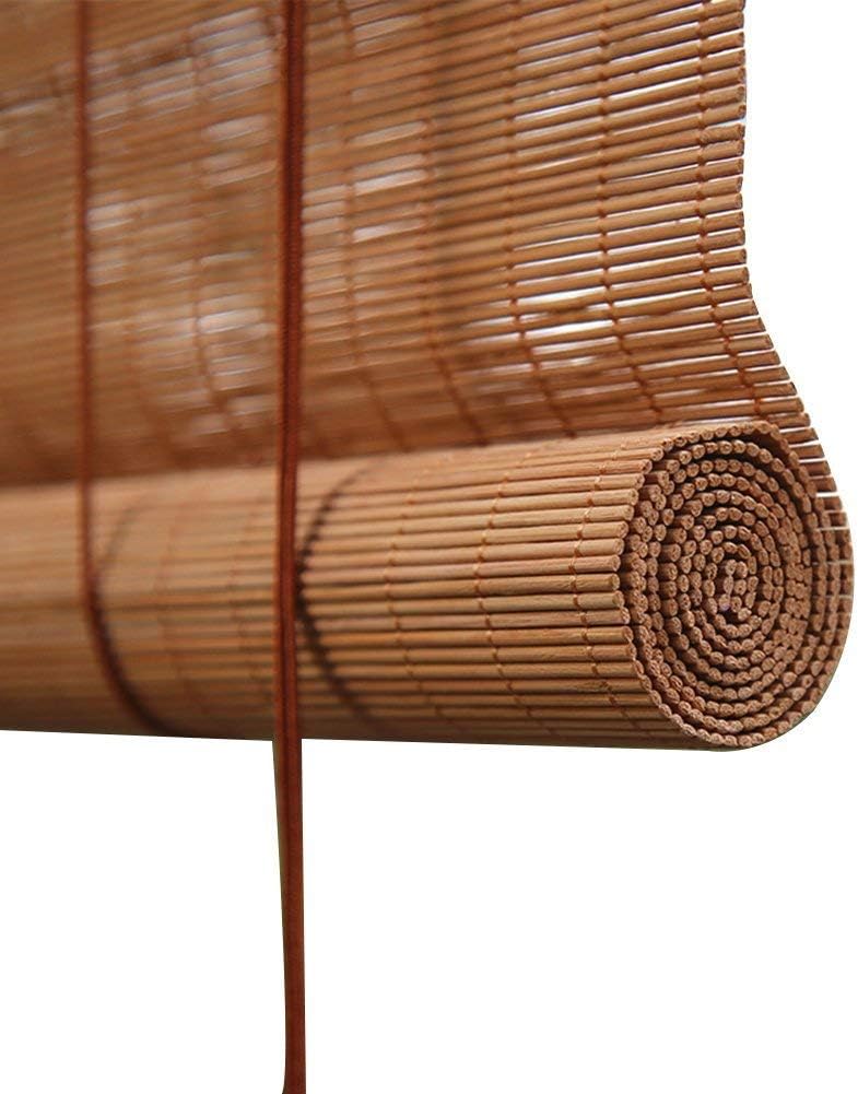 Deevin Bamboo Roller Blinds, Natural Roller Blinds, Blackout Blinds For Windows, Light Filtering Roman Blinds, Natural/Breathable/Healthy, Customizable