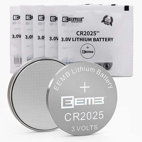 EEMB CR2025 - Batería de litio de 3 V 2032 batería de botón de li-MnO de 3 voltios con certificación UL de un solo uso 5 unidades CR2025