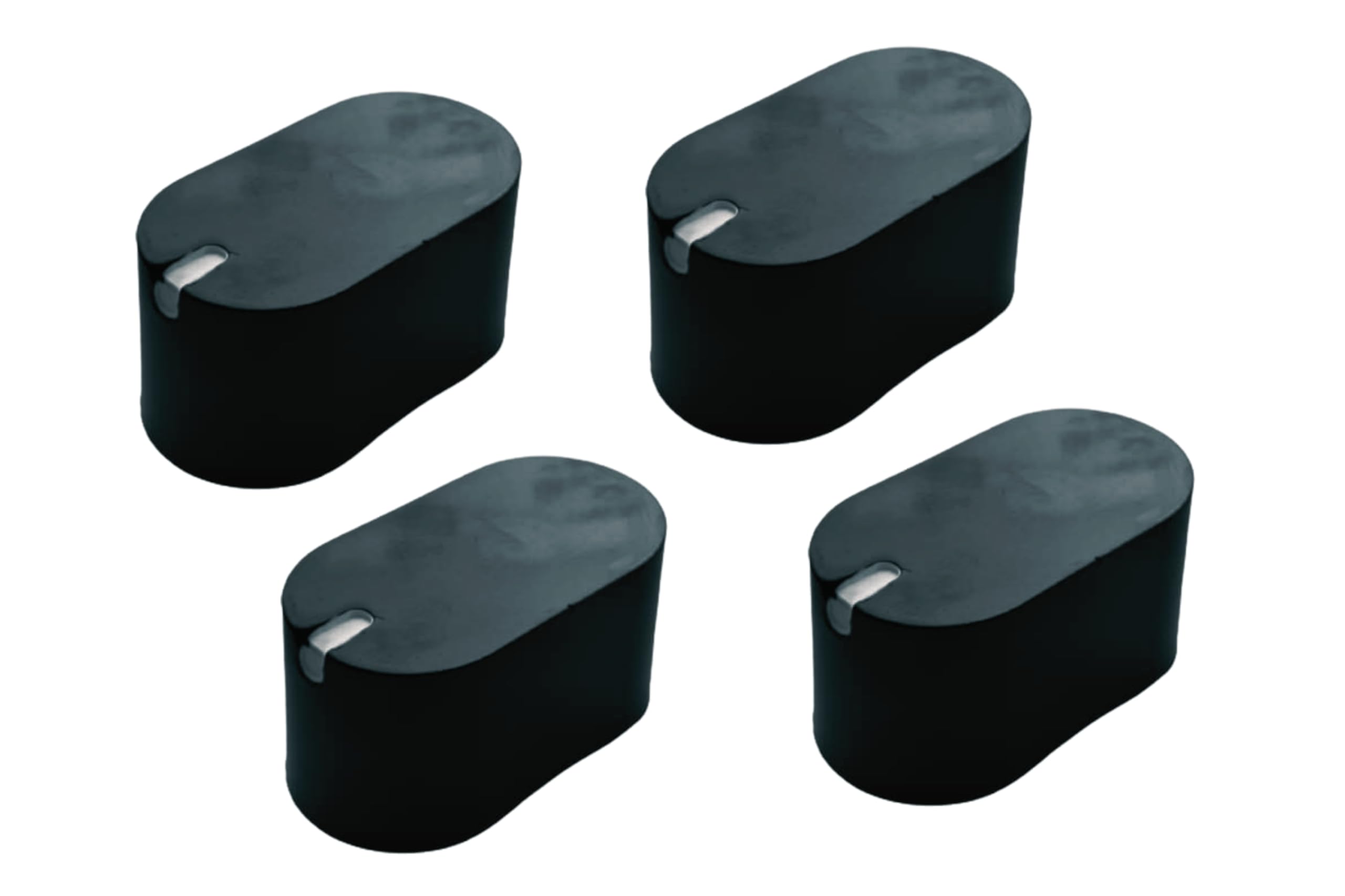 Stove Turn on/off Knobs Compatible for Prestiage Edge & All Major Gas Stoves (Colour: Black, Pack of 4 Units).