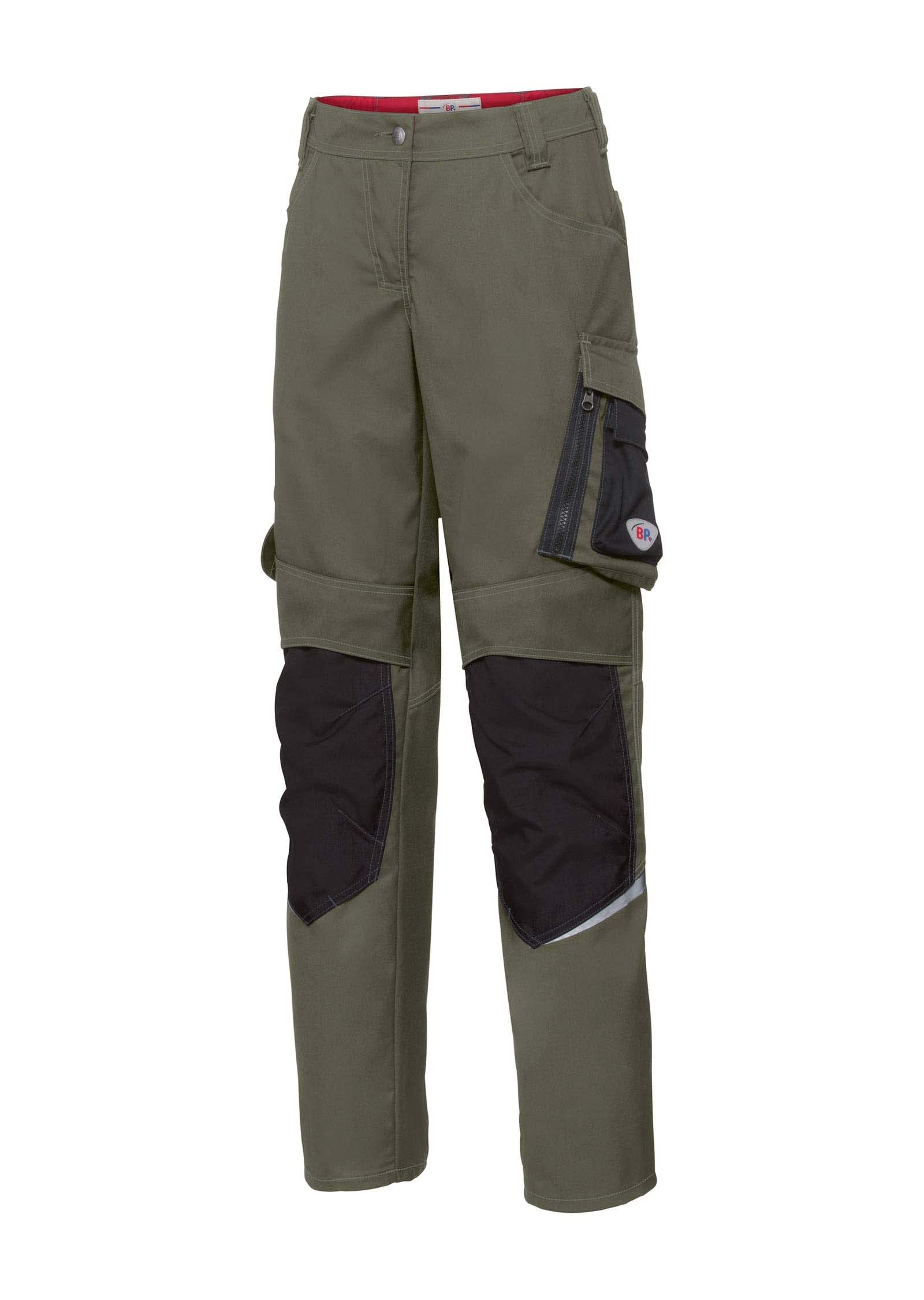 BP 1798-720-13 Bib & Brace, Stretch Braces With Clip Fastenings, 305,00 G/M², Reinforced Cotton, Royal Blue/Night Blue, Size 34S