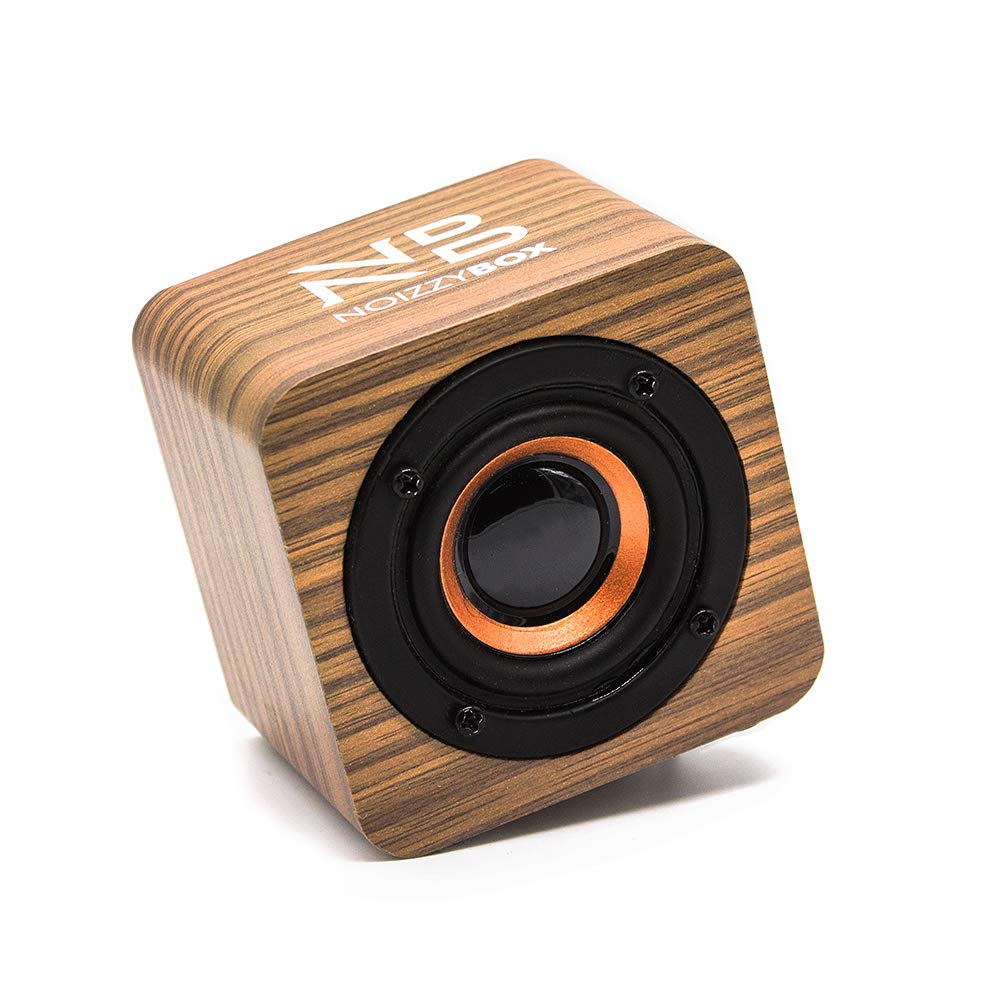 NB NOIZZYBOX Cube XS Premium Wood Finish Portable Wireless Bluetooth Speaker Box with 5W Output, HD Sound Portable Speaker 14+ Hrs Playtime Bluetooth 5.0, Aux-in/TWS (Bamboo)
