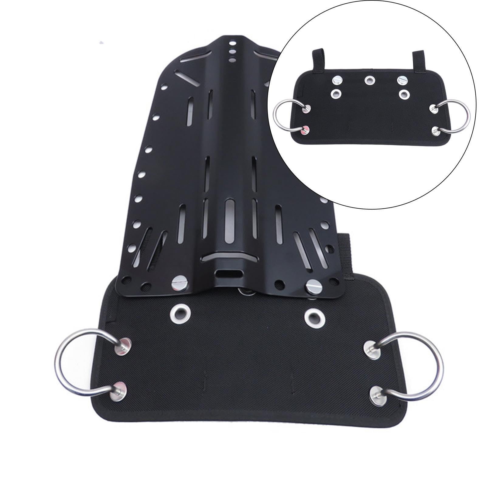 Placa de Culata de Buceo Sidemount Acero Inoxidable. Sujeción fiable a la Botella. Asa Robusta. Material: Fabricada en plástico Pet y Tela Nailon 1680D. Placa Culata Buceo Scuba Tech