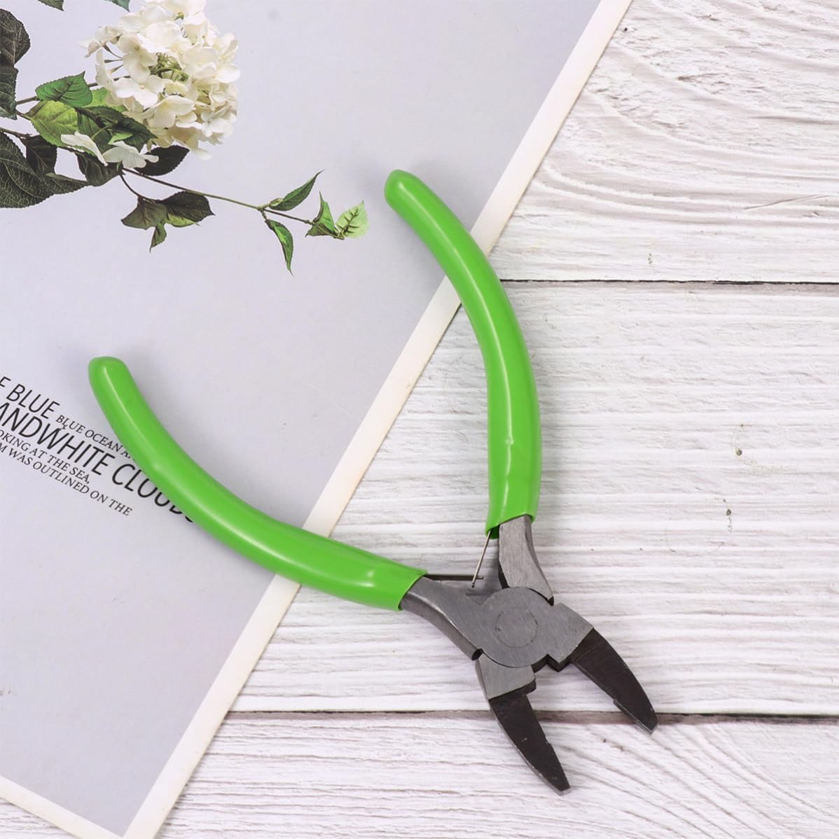 Jewelry Pliers 5.5 Inch with Plastic Handle for DIY Jewelry Making