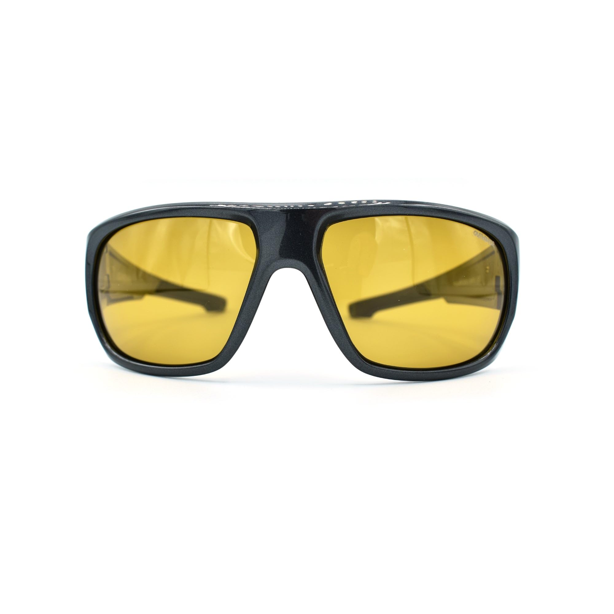 OUTWATER KAMEHA SUNRISE - Okulary przeciwsłoneczne z polaryzacją kategorii 2 lub 3 - szare lub bursztynowe soczewki - ultra-kopertowe oprawki Gunsmoke - TAC 0,74 - Ochrona UV - Twarde etui