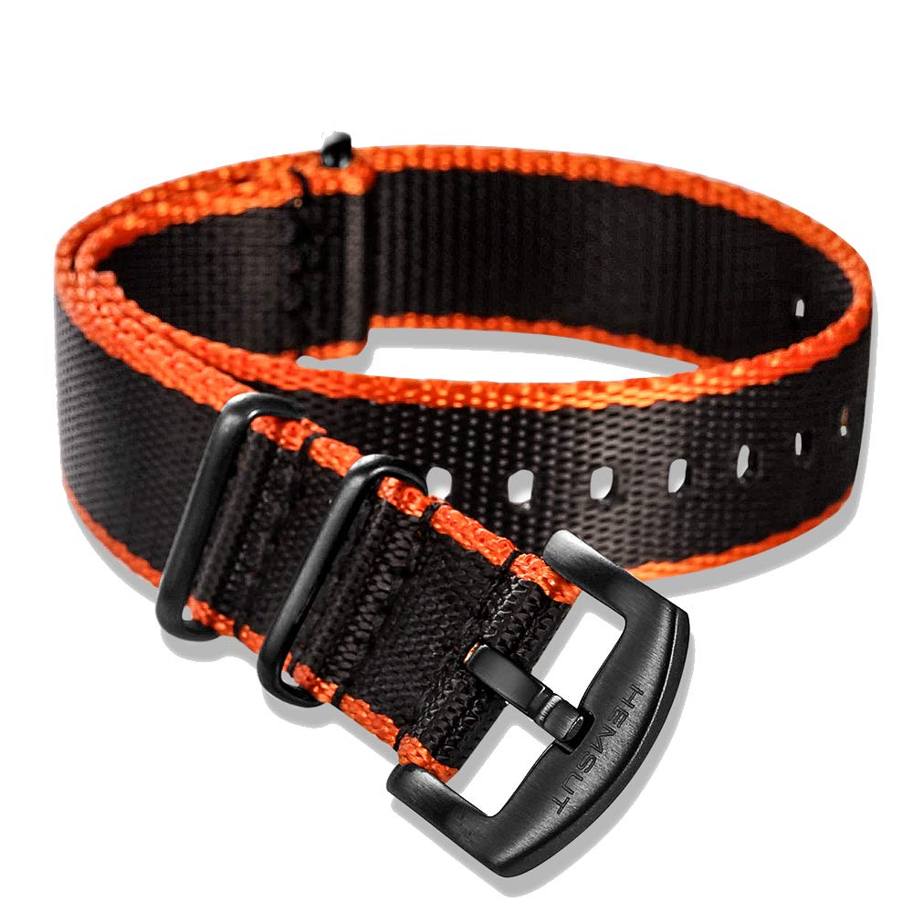 torbolloMilitary Ballistic Nylon Watch Strap, Soft Watch Bands for Men Women, Seat Belt Watch Wrap Nylon Replacement with Heavy Duty Brushed Buckle of 18mm 20mm 22mm 24mm