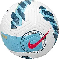 Nike Strk-Fa21 Futebol americano, branco/azul cloro/vermelho sirene, 5