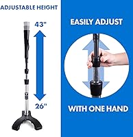 Vista 6 de Base de Bateo Pesada Tanner Base de Bateo Ultra Duradera con Base de "Garra" Ponderada para la Máxima Estabilidad en Superficies Desiguales Se