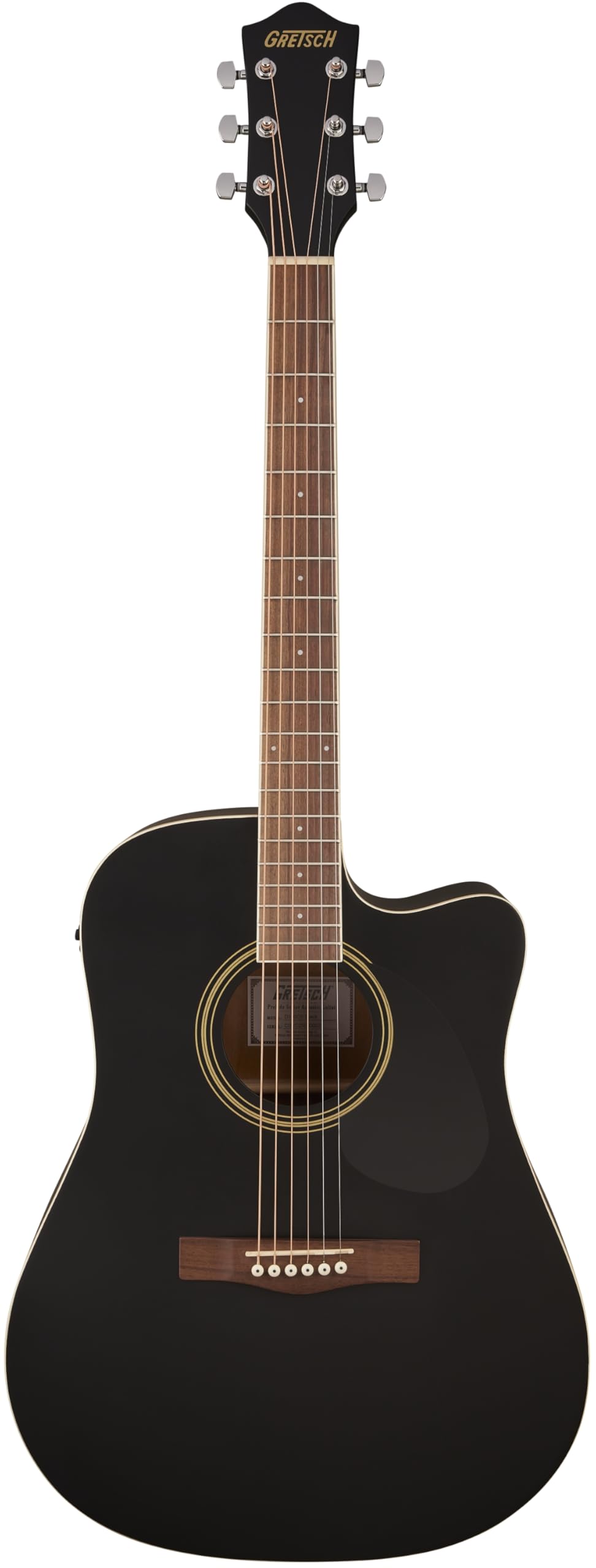 Gretsch Prelude™ D100CE Dreadnought Electro-Acoustic, Black. Ideal Guitar for Beginners
