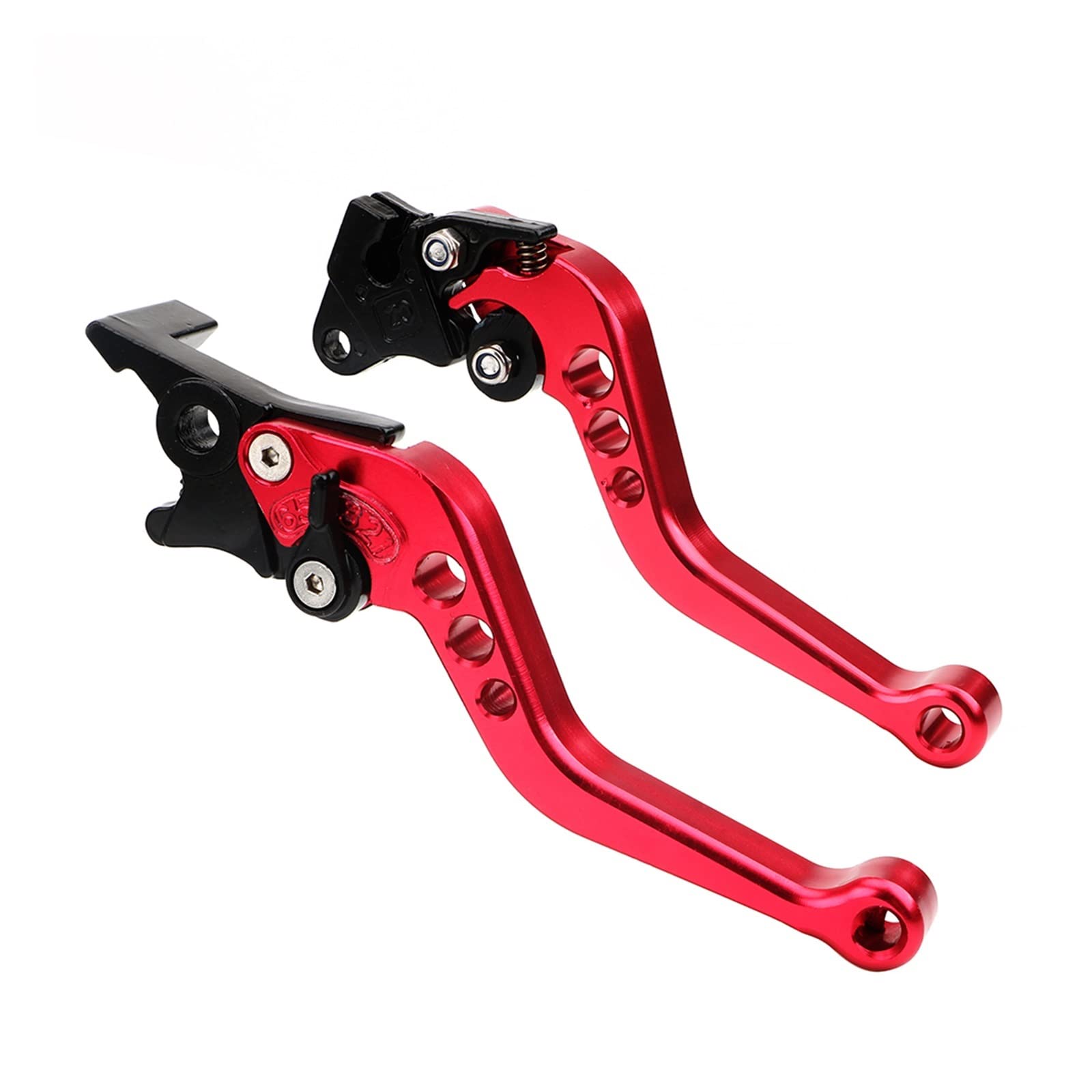 WKDYRIWO 1 Pair Alloy Motorcycle Brake Handle CNC Clutch Drum Lever Universal for Motorbike Modification Motorcycle Brake Clutch Levers