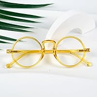 Vista 54 de BLUELESS Vintage Round Reading Glasses Professor Readers (Brown Tortoise, +0.50)