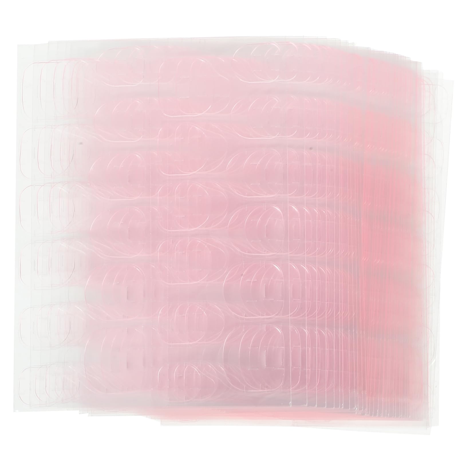 Beaupretty 5 Series Pegatina Consejos Para Pegajoso Clavos Prensa- Adhesivo De Uñas De Pegamento De Doble Cara Falso Uña Del Pie Falsa Uñas Postizas Pegamento De Gelatina Rosa 50 Hojas*5