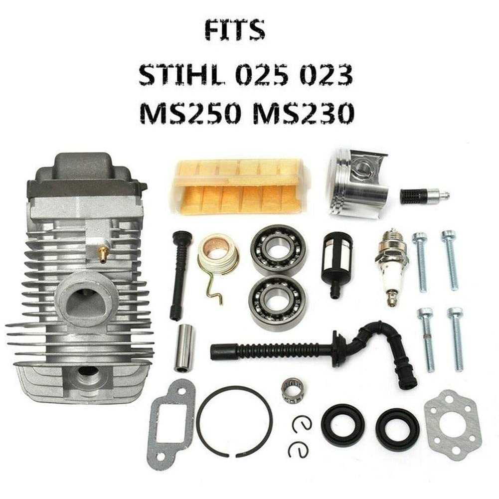 Kit de pistón de cilindro de 42,5 mm para STI-HL 025 MS250 MS250C Kit de pistón de cilindro de motosierra 11230201206