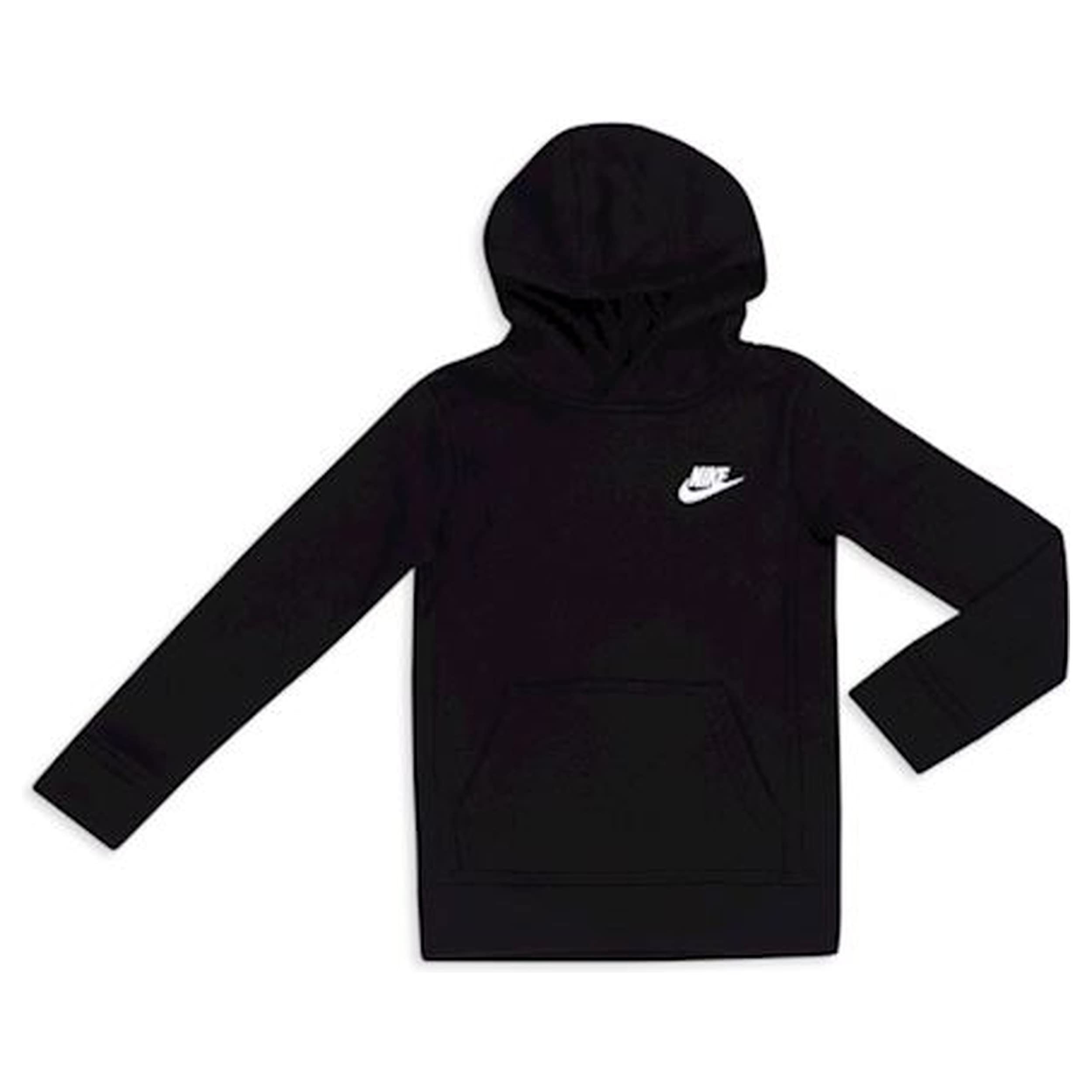 Nike Boy's Club Fleece Pullover Hoodie (Little Kids) Black 5 Little Kids