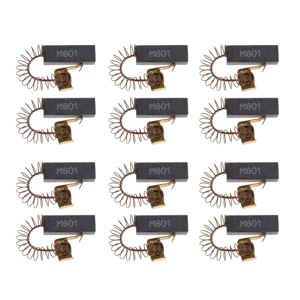 LOVIVER 12 Pcs Carbon Brushes for Electric Motors Replacement 6.5x11.5x32mm