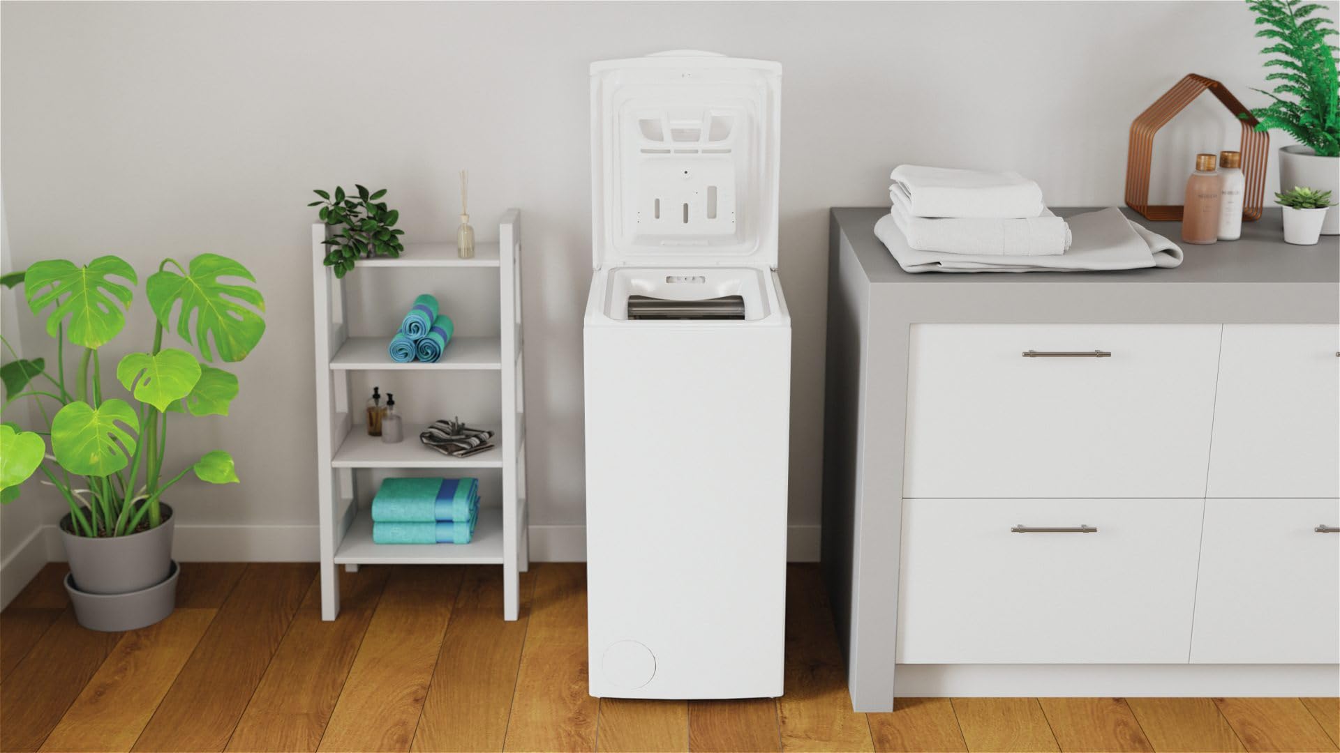 Indesit BTW L60400 IT Lavatrice Carica dall'Alto 6 Kg Classe C 60 cm, 1000 rpm, Bianco